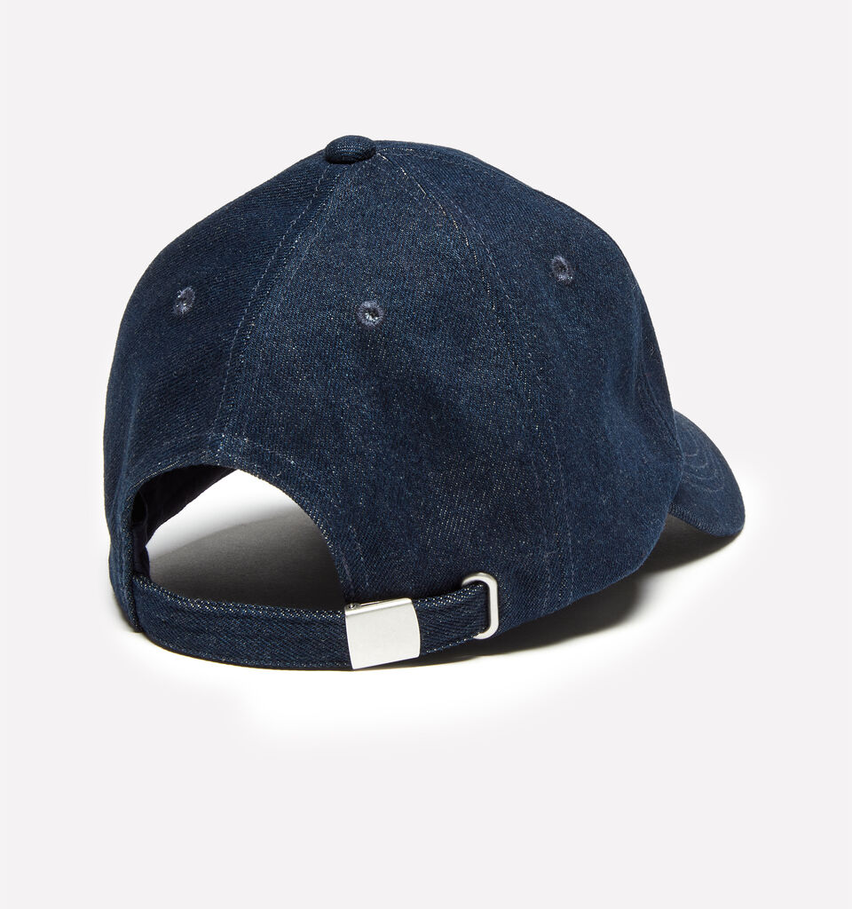Dark blue hat with embroidery - null - Dark Blue | Sisley image number 2